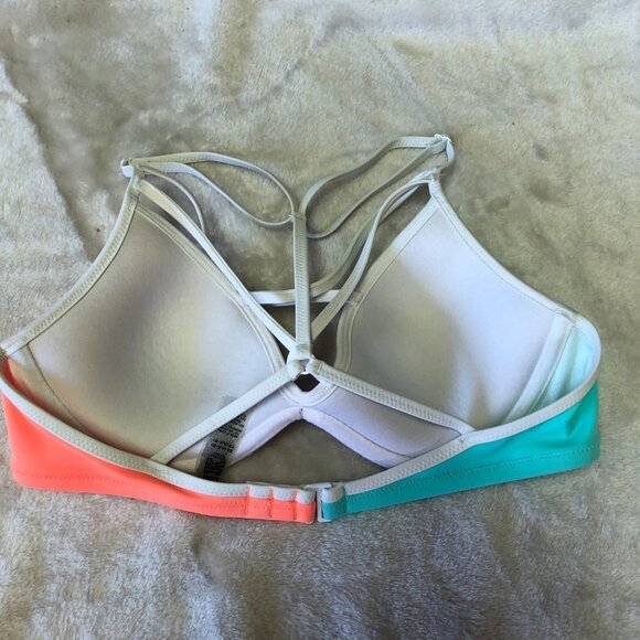 Victoria's Secret PINK Strappy Front T Back Cage Bikini Top Size X-Small - Picture 5 of 8